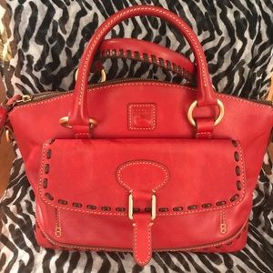 Dooney and Bourke red Florentine bag